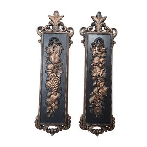 Vintage 1970s Syroco Coppercraft Guild Dart IND Wall Hanging, Plaque,GOTH